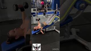 Aperturas con mancuernas en banco declinado Gran ejercicio para el pectoralpectoralgymdeportes [upl. by Bourn942]