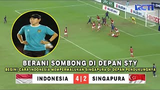 🔴 TIMNAS GEGERKAN ASIA  INDONESIA VS SINGAPURA  PEMAIN TIMNAS TAMPIL MENGGILA • Berita Timnas [upl. by Eixel]