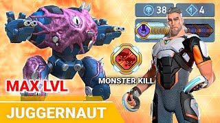 Juggernaut with Carbine 12  Monster Kill  Mech Arena  Max LVL [upl. by Anyahs]