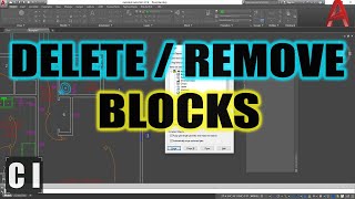 AutoCAD How To Delete a Block from a Drawing  Quick Clean Method  2 Minute Tuesday [upl. by Sitruk]