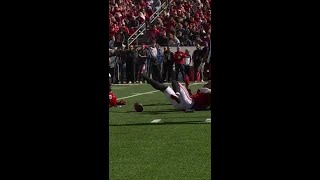 Rutgers Forces the Fumble Near the Wisconsin Goal Line  Rutgers Football [upl. by Allix157]