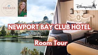 😍 BEAUTIFUL Disney Hotel Newport Bay Club Hotel  room tour Disneyland disneylandparis [upl. by Mullen]