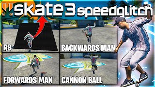 How to do EVERY Speed Glitch in Skate 3 RB Cannon Ball Backwards Man Forwards Man [upl. by Derron]