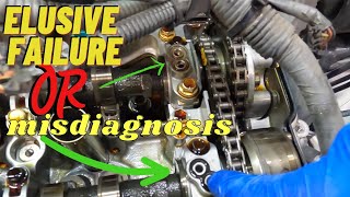 Timing Chain Codes Toyota Highlander P0014 P0025 P0012 VVT repair automobile 2GRFE 35L [upl. by Notlimah]