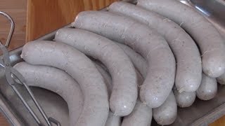 German Bratwurst Homemade Street Food Video Recipe littleGasthaus the German Sausage Maker [upl. by Bigner]