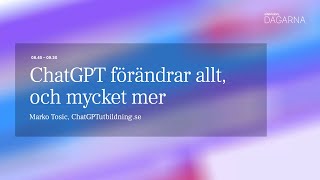 ChatGPT foÌˆraÌˆndrar allt och mycket mer [upl. by Ylrebmi]