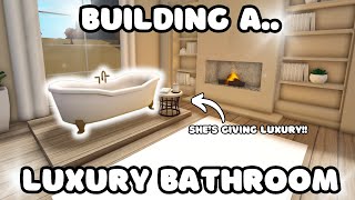 BUILDING A LUXURY BATHROOM IN BLOXBURG [upl. by Arem]