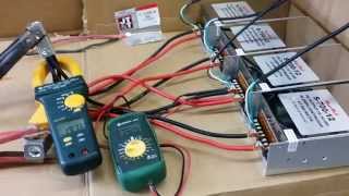 Four MegaWatt S70012 Power Supplies Running at 200 Amps 2800 Watts Output  Demo [upl. by Eicyak]