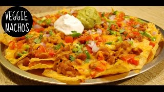 Baked Veggie Nachos Recipe [upl. by Attebasile412]