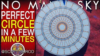 Perfect Circle In Minutes  How To Build Tutorial  No Mans Sky Update 2024  NMS Scottish Rod [upl. by Yemirej165]