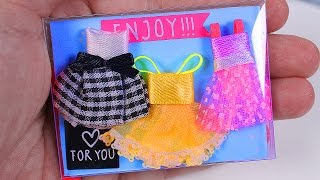 Miniature Dresses set  DIY tutorial [upl. by Kalil580]