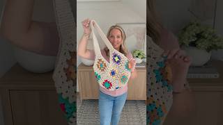 Granny Square Tote Bag Tutorial [upl. by Akerue394]