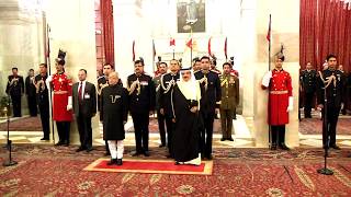 King Hamad Bin Isa AlKhalifa of Kingdom of Bahrain called on President Mukherjee [upl. by Yboc588]