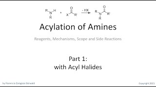 Acylation of Amines Part 1 with Acyl Halides [upl. by Cristobal]