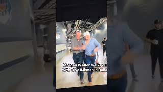 Troy Aikman joins Morgan Wallen in walkout  ATampt stadium [upl. by Mahmud]