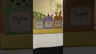 ഒരു cute mini calendar🐰🦄🎀 diy shorts cute viralshorts trending malayalam craft art [upl. by Hgiel362]