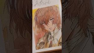 Dazai ahh😄 watercolorart dazai trending easydrawing drawing art [upl. by Teyugn833]