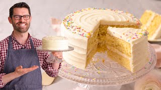 The Most AMAZING Vanilla Cake Recipe [upl. by Whalen]