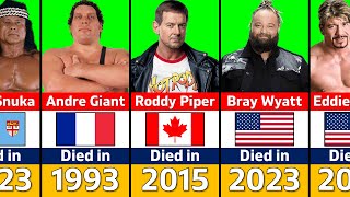 Famous WWE Wrestler Died In Every Year 19902023 [upl. by Sidwell]