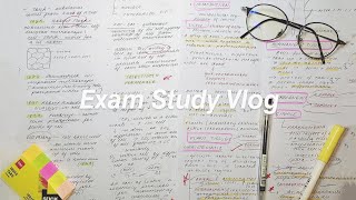 exam study vlog ☘️ cramming revising studying 9th grader [upl. by Olsewski]