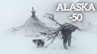 Extreme winter snow storm 50° Solo Camping 4 Days  Snowstorm amp Winter Camping in a Snowstorm [upl. by Anelagna]