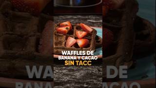 WAFFLES DE BANANA Y CACAO  sin TACC [upl. by Avera]