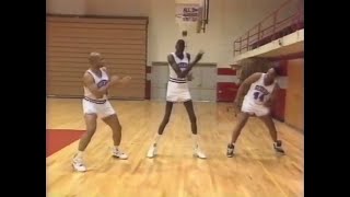 Manute Bol Spars with Charles Barkley [upl. by Boniface224]