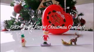 Polly Pocket Christmas Compact 1989  Polly Pocket Christmas  Polly Pocket [upl. by Shaer]