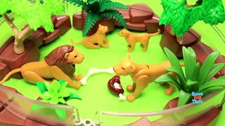 Huge Playmobil Animal Zoo Building Sets  Fun Animals Toys For Kids [upl. by Rizan]