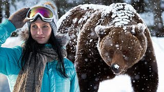 This BEAR Chased and Mauled Downhill Skiers  Chilling Tales [upl. by Ilysa]