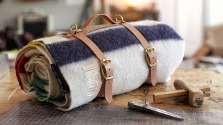 How To Make A Leather Blanket Roll Super Easy [upl. by Yor]