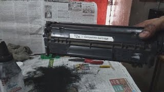 12a toner cartridge refilling [upl. by Nooj]