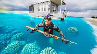 14 Day House Boat Survival Spearfishing the REEF loaded with fish [upl. by Engenia]