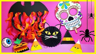 DIY MANUALIDADES DE PAPEL PARA HALLOWEEN  ✂️ Crafty DIY Reciclaje 🎃 Halloween Craft [upl. by Ahsaei]