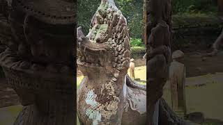 Holy place in Angkor Thom Buddha from 12th century history ancienttemple travel angkorwat [upl. by Claman]