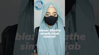 Blazer sathe simple hijab tutorial short shortvideo youtubeshortshijabstyle hijabtutorial2024 [upl. by Ecyrb]