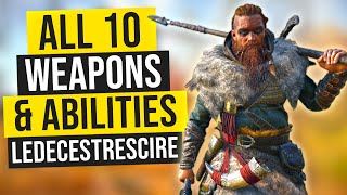 Assassins Creed Valhalla Tips ALL 10 Armor Sets Weapons amp Abilities Locations in Ledecestrescire [upl. by Puduns]