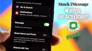 iMessage Waiting for Activation How to Fix iMessage Not Working Error on iPhone [upl. by Ggerg859]