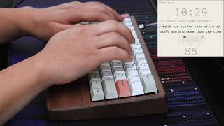 Keyboard ASMR DZ60 Wood Case Typing Sounds [upl. by Salvidor615]