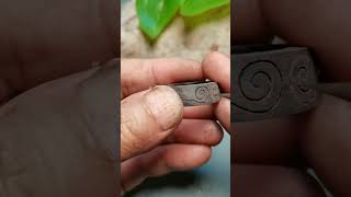 Ring With Simple Wood  Wood carving Art shorts handmade [upl. by Ula]