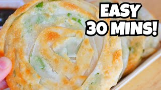 30 Mins Scallion Pancakes with Dumpling Wrappers [upl. by Aleron]