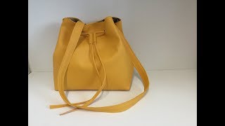 Coudre un sac seau en similicuir  Tuto Couture Madalena [upl. by Louth]