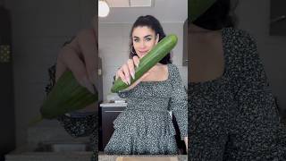 Coz it’s Sunday 🥒 anuschalawerdian abudhabi foodie qatar dubai dancer uae cooking salad [upl. by Atalante]