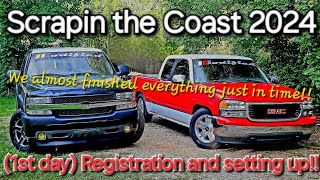 Scrapin the Coast 2024 1st day registration and set up [upl. by Nidorf]