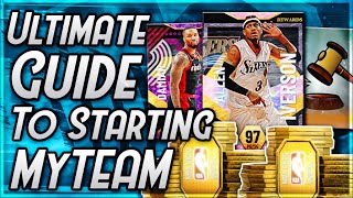 THE ULTIMATE GUIDE TO STARTING NBA 2K22 MyTEAM [upl. by Aihsekin]