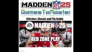 Madden 25 Glitches Cheats and Tips  Red Zone Audible Passing Play – Part One [upl. by Gerrard895]