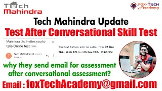 🔴 Live  Q amp A  Test email after Conversational Skill  Tech Mahindra Test  Fox Tech Academy [upl. by Aihpled337]