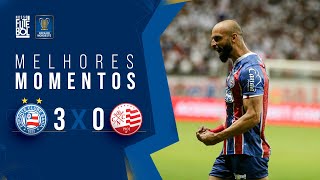 BAHÊA NA SEMIFINAL  Bahia 3x0 Náutico  Melhores Momentos  Copa do Nordeste [upl. by Yeslah584]