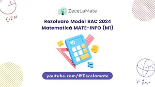 Rezolvare model oficial Bacalaureat 2024  Matematică M1 [upl. by Pattison]