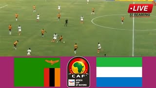 Zambia vs Sierra Leone  Africa Cup of Nations Qualification 2024  Todays Match [upl. by Rabbaj]